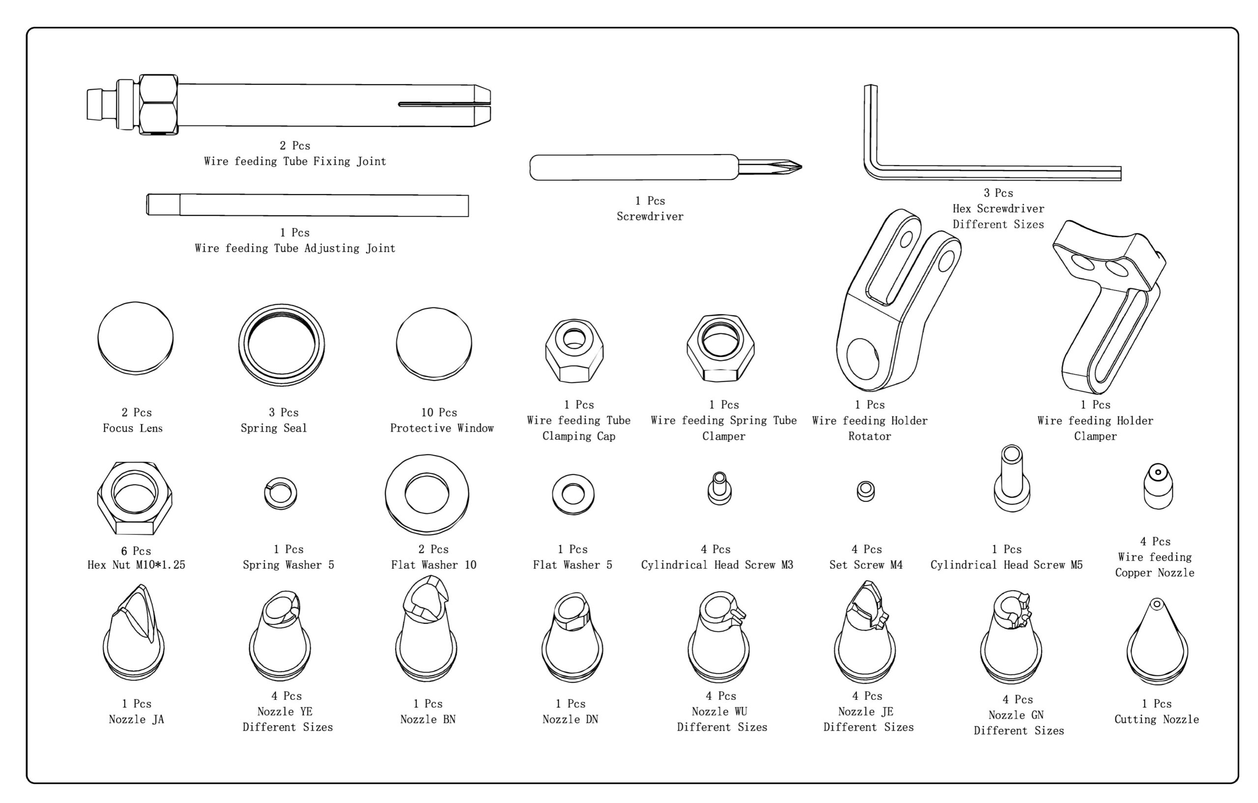 Standard Accessory Package For Cmn Torch